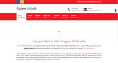 Desktop Screenshot of laptoponrent.co.in