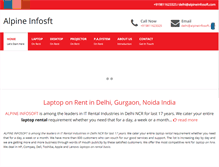 Tablet Screenshot of laptoponrent.co.in